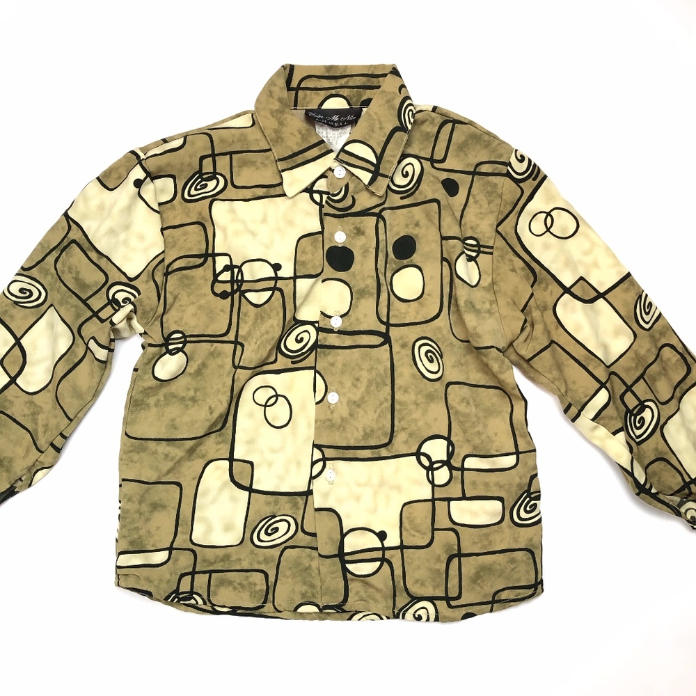 Color Me Nice Boys LS Button Down VTG 1990's